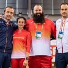 José Enrique Villacorta y Víctor Rubio, con sus pupilos. DL
