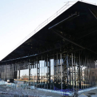 Aspecto que presentaban, ayer, las obras del Palacio de Congresos y Exposiciones de León
