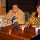 Joaquín Otero y Daniela Fernández, ayer durante la rueda de prensa en la que explicaron la moción
