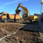 Imagen que presentaba ayer el inicio de las obras en la barriada leonesa de Eras de Renueva.