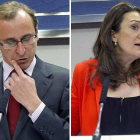Los portavoces, del PP, Alfonso Alonso, y la socialista, Soraya Rodríguez.