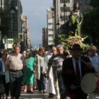 San Roque fue procesionado con el Voto de Villa congregando en Ponferrada a numerosas personas