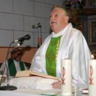 Paulino Sutil, en un momento de la celebración litúrgica de ayer