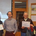 Los coordinadores de las oenegés, con el director del IES y la representante de Educación.