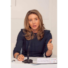 La consejera de Cultura y Turismo, Alicia García, ayer en Intur.