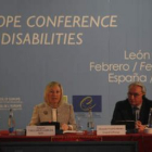 Amparo Valcarce y Alexander Vladychenko, en la jornada de clausura de las actividades