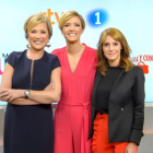 Inés Ballester, Maria Casado y Macarena Berlín, presentadoras en TVE-1 de Amigas y conocidas, La mañana y Saber vivir, respectivamente.