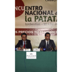 Jorge Morro y Luis Ignacio Lucas, ayer em Tordesillas.
