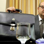 El presidente del Tribunal de Cuentas, Ramón Álvarez de Miranda, en una comparecencia en el Congreso.