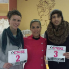 Blanca y Jorge Blanco, con sus dorsales de la San Silvestre.