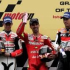 El podio de GP: Meandri, Stoner y Hayden, habla de relevo generacional