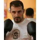 El púgil leonés, Héctor Moreira, durante un entrenamiento