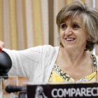 La ministra de Sanidad, María Luisa Carcedo, en una imagen de archivo de una comparecencia en el Congreso.