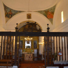 Interior de la ermita de La Piedad, donde se aprecian los frescos de la bóveda. MEDINA