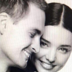 Miranda Kerr y su prometido, Evan Spiegel.