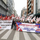 La protesta fue promovida por UGT y CC OO. MARCIANO PÉREZ