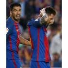 Los dos goles de Messi no sirvieron al Barcelona para conquistar la liga. ALEJANDRO GARCÍA