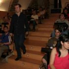 Sierra, ayer a su llegada al Museo de la Radio.