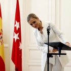 Cristina Cifuentes, el día que anunció su dimisión.