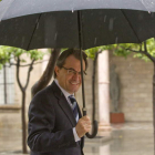 El presidente de la Generalitat, Artur Mas, a su llegada al Consejo Ejecutivo.
