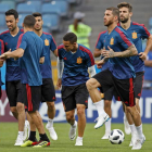 Los jugadores de la selección española están convencidos de que tienen serias opciones de hacer un gran campeonato en Rusia. RONALD WITTEK