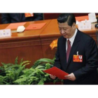 El nuevo presidente de China, Xi Jinping, en la Asamble Nacional del Pueblo.