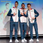 Saúl, en el centro, será una de las principales bazas para luchar por el podio en el Europeo. RFEA