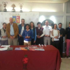 Los premiados en el campeonato provincial en la sede del León Club de Golf. DL