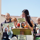 Concentración ciudadana en Traspinedo (Valladolid) en recuerdo de Esther López y para pedir justicia. LETIZIA PÉREZ