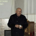 El historiador Eutimio Martino, en la charla de Cistierna.