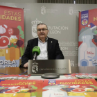 El vicepresidente de la Diputación de León y responsable de la marca Productos de León, Roberto Aller, ha presentado esta mañana la campaña promocional. FERNANDO OTERO.