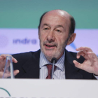 El secretario general del PSOE, Alfredo Pérez Rubalcaba.
