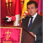 José Luis Ulibarri, durante su discurso a los asistentes al premio del Diario de León.