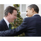 Barack Obama y David Cameron, durante un encuentro en la Casa Blanca.