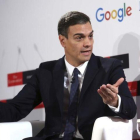 El presidente del Gobierno, Pedro Sánchez, en un desayuno informativo de The Economist, en Madrid.