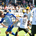 La Deportiva encajó en Irún su único gol fuera de su estadio. L. DE LA MATA