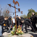 Homenaje en León  a las víctimas de los accidentes de tráfico.