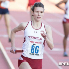 Blanca en un momento de su actuación en los Penn Relays.