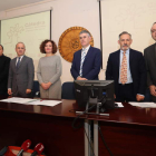 Álvarez Courel, Arias, Mairal, Fernández Merayo, Vega, Calvo y Vázquez Burguete, ayer. L. DE LA MATA