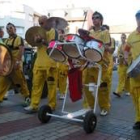 Una de las charangas participantes en el encuentro de ayer