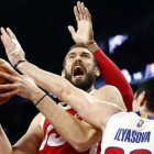 Marc Gasol,en plena acción.