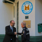 Marco Morala y el intendente Arturo Pereira. DL