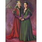 Retrato de Sancha II y Dulce primera, hijas de Alfonso VIII, conocido como Alfonso IX de León. DL