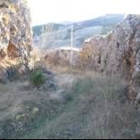 Parte del desfiladero de la calzada romana a su paso por terrenos de Valdoré