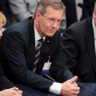 Angela Merkel, el candidato a la Presidencia Christian Wulff y el presidente del CSU, Horst Seehofer