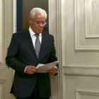 EFE / ANTONIO COTRIM  El ministro del Interior portugués instantes antes de anunciar su dimisión.