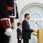 Trapero, durante su discurso tras recibir la Medalla de Honor del Parlament de Cataluña. A. ESTÉVEZ