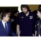 Zapatero conversó con Gasol y Navarro en La Moncloa