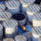 Tanques que almacenan el agua radiactiva en Fukushima 1.
