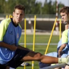 El último refuerzo culturalista, Javi Castellano, ya entrenó ayer a las órdenes de Cervera